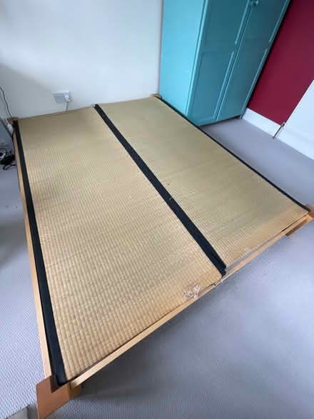 Photo of free Double bed frame with tatami mats (Netherton Braes G44) #1