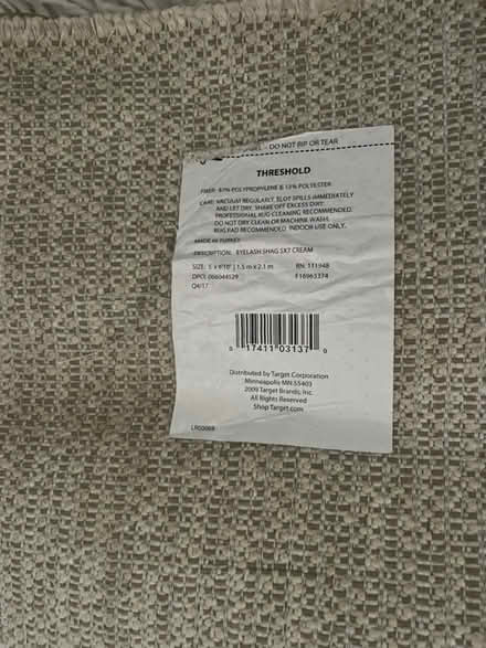 Photo of free Threshold 5x6.10 ‘ rug (San Leandro) #2
