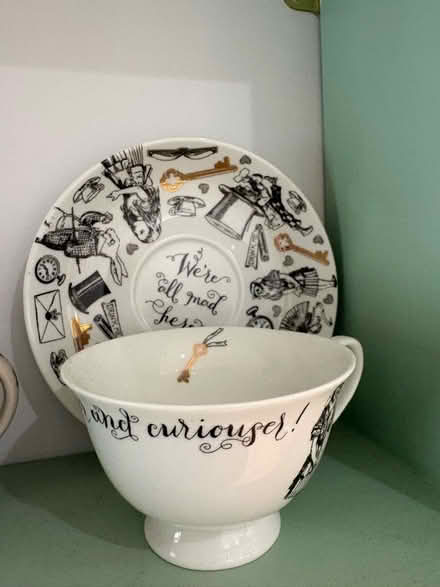 Photo of free Alice in wonderland cup and saucer (Walkley S6) #1