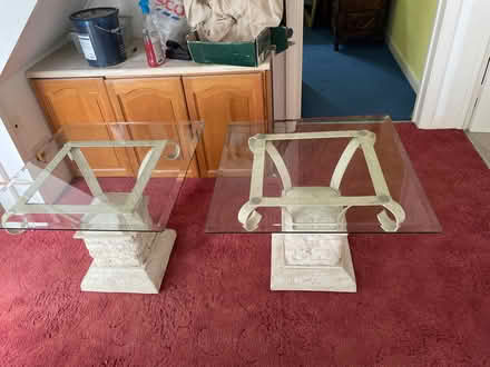 Photo of free Glass topped side tables x 2 (Towercroft DA4) #2
