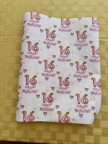 Photo of free Sweet sixteen wrapping paper (Potomac, MD) #1