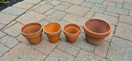 Photo of free 4 Terracotta Pots (Yonge & Elgin Mills) #1