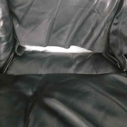 Photo of free Black leather sofa (Spring Hill OL1) #1