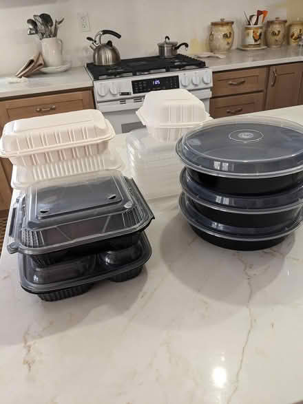 Photo of free Plastic take out containers (Belford, N.J.) #1