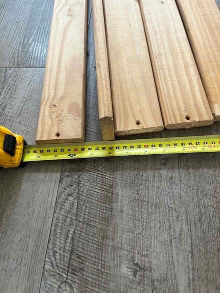 Photo of free Wooden shelving slats (Barnard's Green WR14) #1