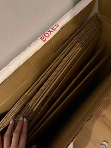 Photo of free Moving boxes - must go today (Bow E3) #1