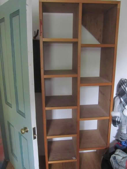 Photo of free home made tall wood box shelving (Finchley N12) #1