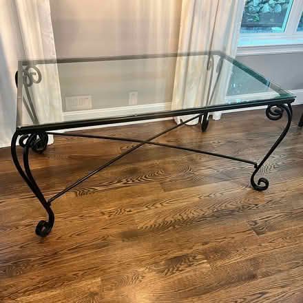 Photo of free Elegant, glass top table (Follen) #1