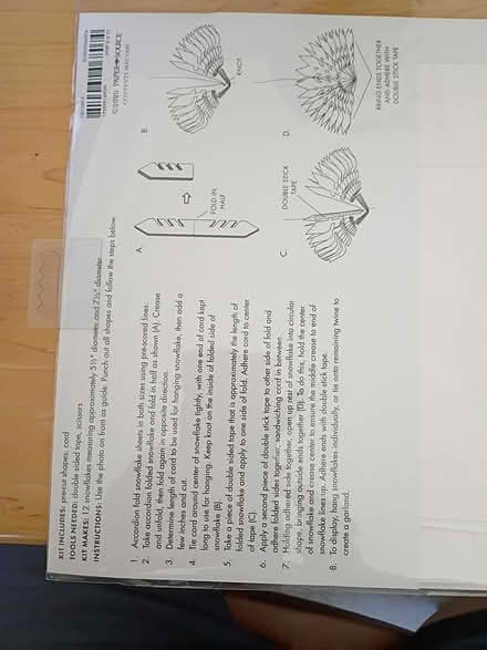 Photo of free Paper Snowflake Kit (Vacaville) #2