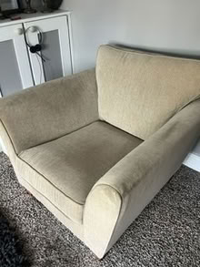 Photo of free sofa plus chair (Bebington CH63) #2