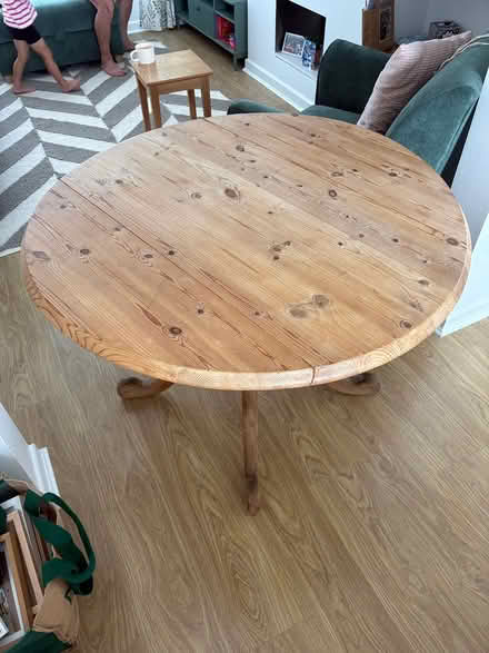 Photo of free Solid wood foldable table 6pp (Poynton Sk12 1qb) #1