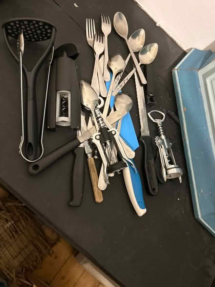 Photo of free Cutlery & kitchen utensils (Woodside G20) #1