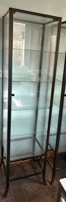 Photo of free 2 x Glass Display cabinets (Rubery B45) #1