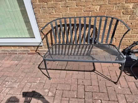Photo of metal garden bench (DE72 3PR) #1