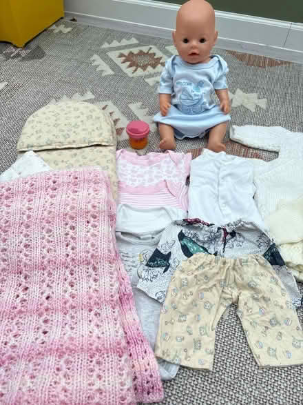 Photo of free Baby doll, bedding and cloths (Waterlooville PO8) #4