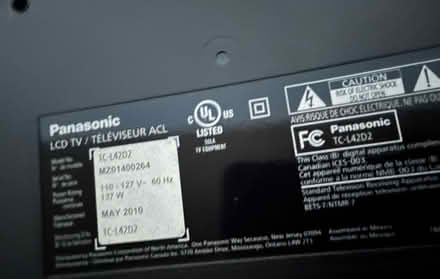 Photo of free Panasonic LCD TV (Sunrise Manor/Eastside) #4