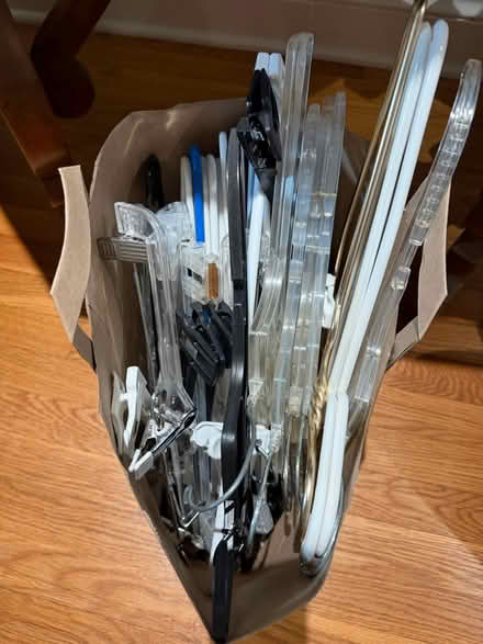 Photo of free Bag of plastic hangers (Arlington Forest) #1