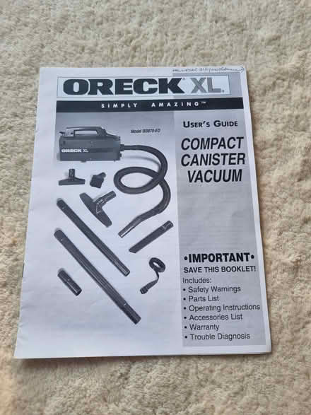 Photo of free Oreck compact canister vacuum (Welwyn Garden City AL8) #1