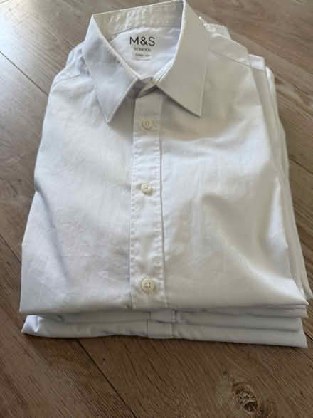 Photo of free White M&S School Shirts - Used, clean condition (Marshalswick AL1) #1