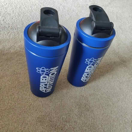 Photo of free 2 Metal Protein Shakers/Bottles (Chorley SK9) #1