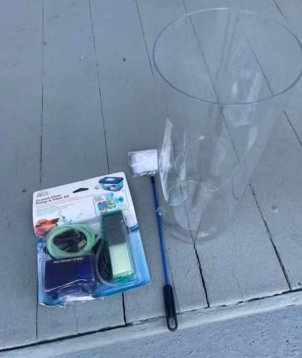 Photo of free Small cyliinder aquarium (West Medford) #1