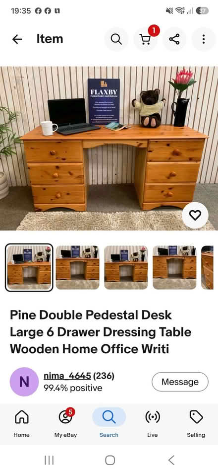 Photo of Pine Dressing table (Pittville GL50) #1