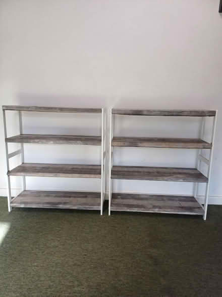Photo of free Wood & Vinyl wrapped shelves (E9 Hackney) #1