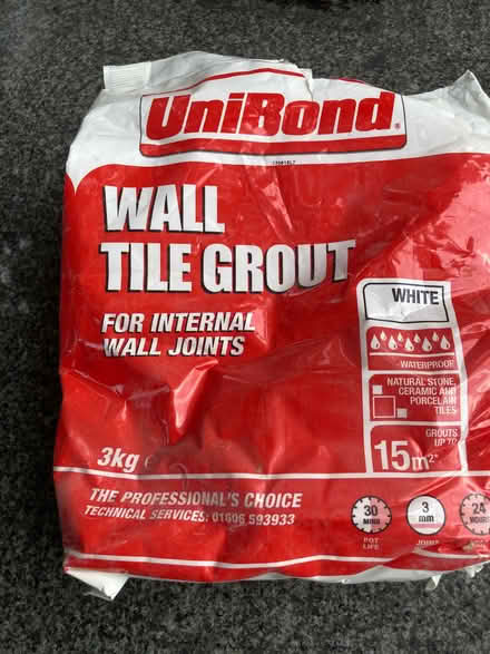 Photo of free Various tiling grouts etc (Norbiton KT1) #3