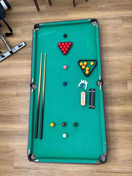 Photo of free Small snooker table with items (Hersham KT12) #1