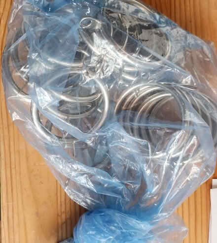 Photo of free Curtain hoops, about 25, bagged. (Purbrook PO7) #1
