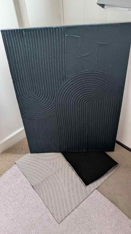 Photo of free Purple light shade and teal picture (Montgomery Lines GU11) #2