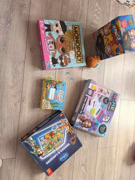 Photo of free Children’s Games, pencils & case (Camrose Avenue, HA8) #1