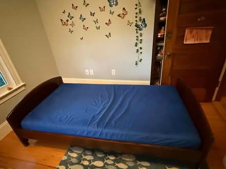 Photo of free Twin bed, wood (Brookline Village) #1
