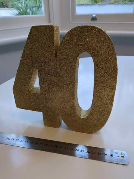 Photo of free 40th birthday glitter sign (Harringay Ladder N8) #2