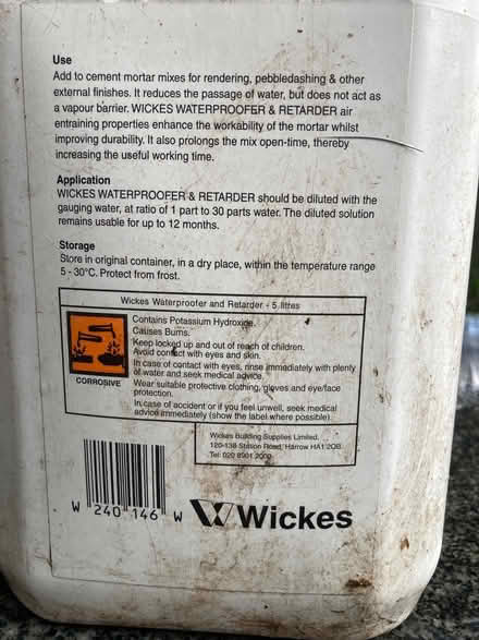 Photo of free Wickes waterproofer for cement (Norbiton KT1) #2