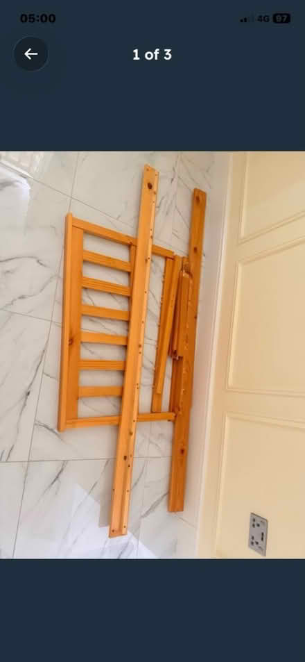 Photo of free Single bed wooden frame (Hayes UB4) #1