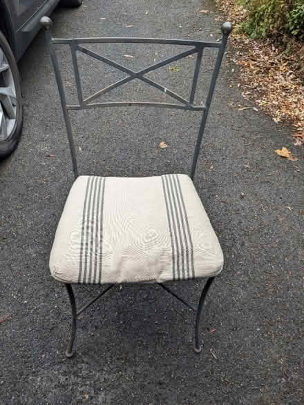 Photo of free 4 x metal garden chairs (Little Sandhurst GU47) #4