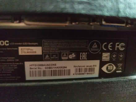 Photo of free 27" Monitor (Stepney Green, E1) #2
