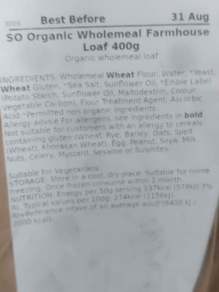Photo of free Sainsbury's Bread (Loughton IG10) #1