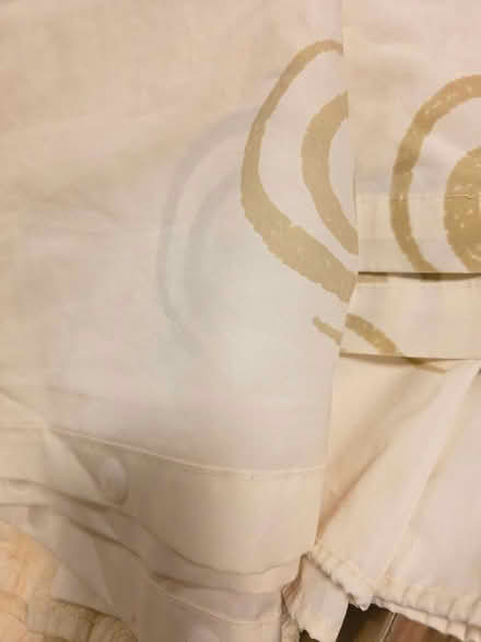 Photo of free Cream and gold shower curtains x2 (New Southgate) #1