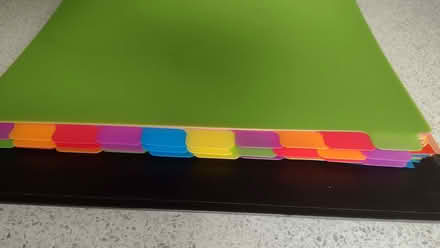 Photo of free Several sets of plastic A4 section dividers (Chippenham SN14) #1