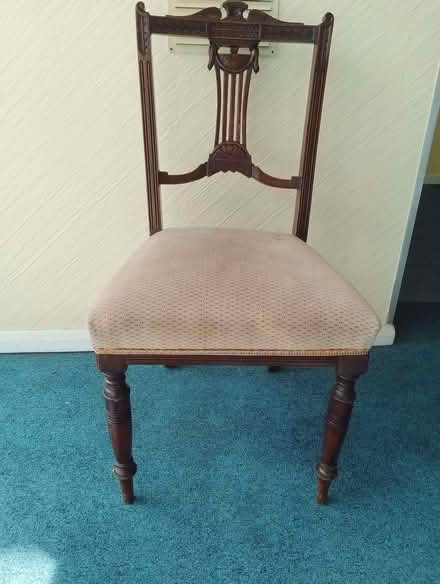 Photo of free Vintage carved dining chair (Edwardian) (South Woodford E18) #2