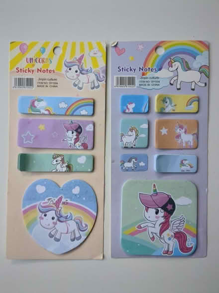 Photo of free Unicorn sticky notes (Harringay Ladder N8) #1