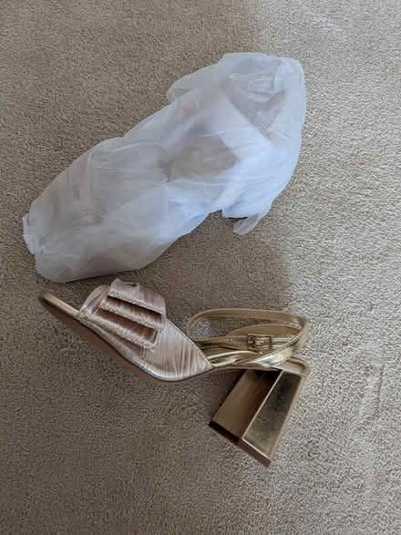Photo of free ASOS gold heels size 4 (new) (W5) #2
