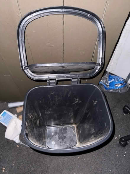 Photo of free Black plastic trash bin (1075 Valencia Avenue) #3