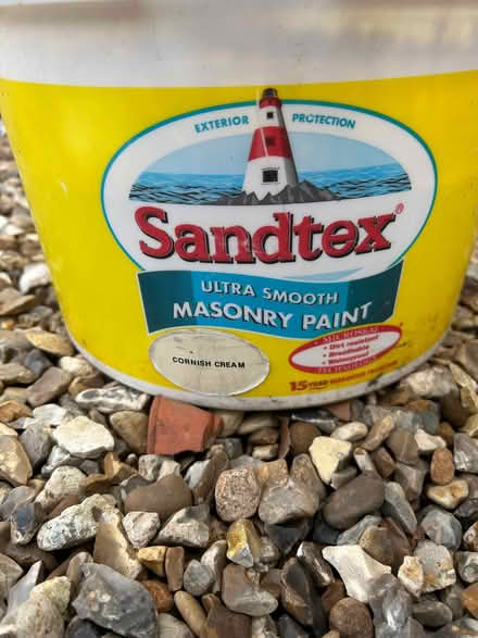 Photo of free Open tub of sandtex smooth paint (Sheringham NR26) #1