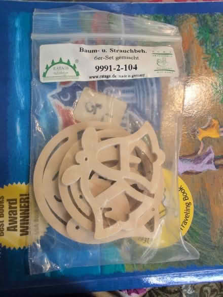 Photo of free Wooden Christmas craft items pkt 6 (Alperton HA0) #1