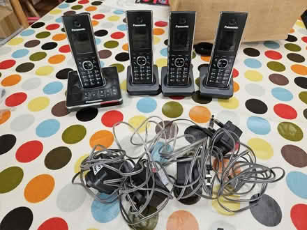 Photo of free Set of 4 Panasonic phones with answerphone (Camden BA1) #1