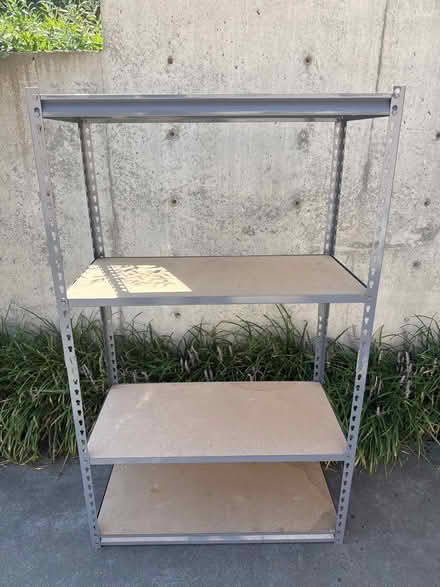 Photo of free Metal Shelf Unit (4 shelves) (Phinney Ridge) #1