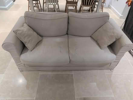 Photo of free Two seater cream sofa (Toft, CB23) #1